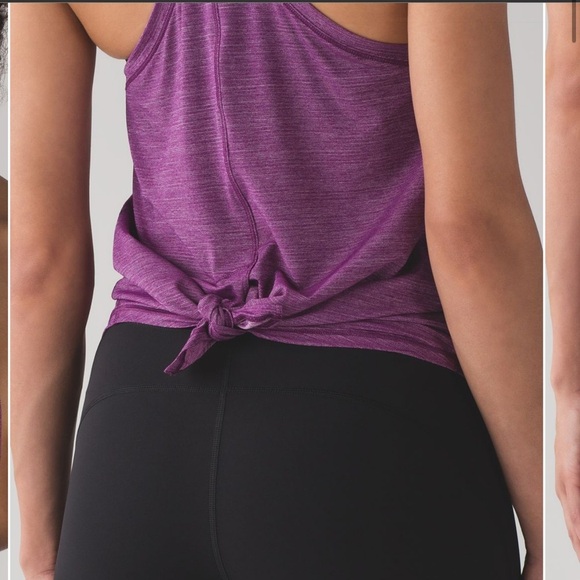 Lululemon Hot Like Agni Singlet Heathered Aurora Size 8 - Picture 11 of 13